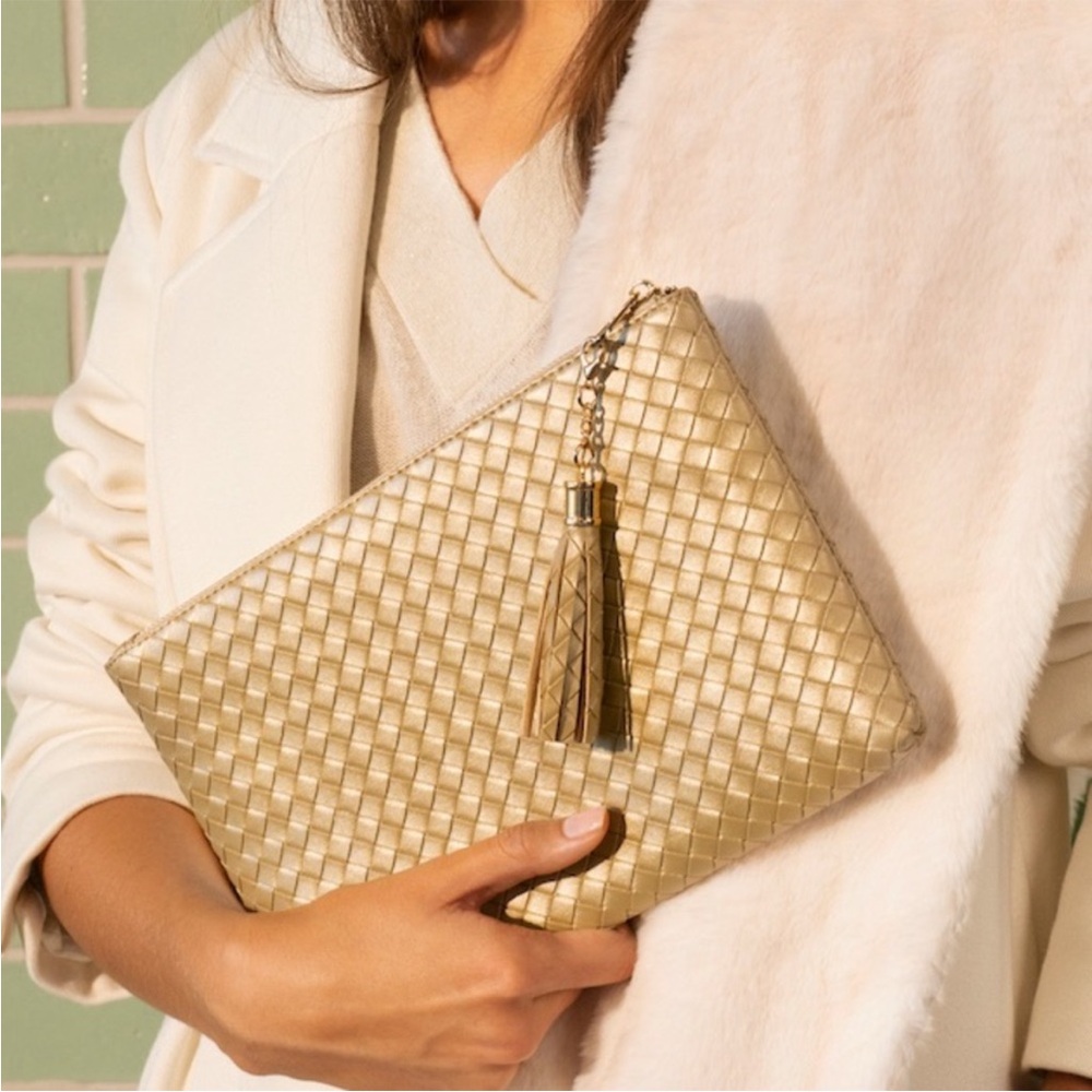Virginia Wolf Mimi Woven Clutch/ Pouch
